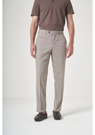 İmza Camel Yan Cep Filafil Desen Comfort Fit Esnek Pantolon 1003260153 Deve Camel