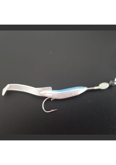 Levrek Lüfer Avcısı Çelik Telli Silikon Balık 6,5 Cm