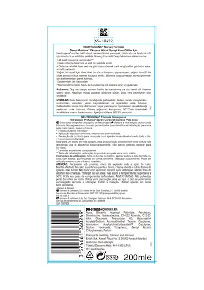 Neutrogena Norveç Hızlı Emilen Ekspres Vücut Spreyi 200 ml