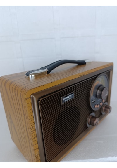 Speaker Fm Radyo Bluetooth Hoparlör Mp3 Çalar Usb Tf Aux Ses Bombası Kablosouz Hoparlör - Kahverengi