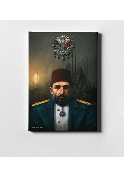 Kişiye Özel Sultan Iı Abdülhamit Han Kanvas Tablo 50 X 70 Cm. 3