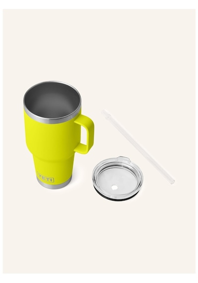 Yeti Termal Kupa 1l , Çift Cidarlı, Paslanmaz Çelik, Pipetli Ve Saplı Sarı