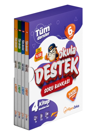 2027 6. Sınıf Tüm Dersler Okula Destek Soru Bankası 4 Kitap Modüler Set