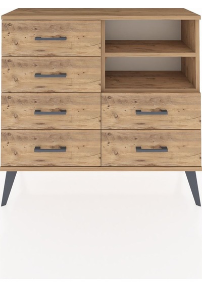 Arges Şifonyer 2 Raflı 6 Çekmeceli 88x30x80 Çam-çam Çam Arges Şifonyer 2 Raflı 6 Çekmeceli 88x30x80 Çam-çam Çam