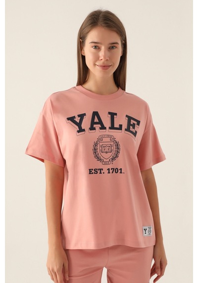 Yale Comfortable Pembe Kadın T-shirt 5274-42819 Pembe