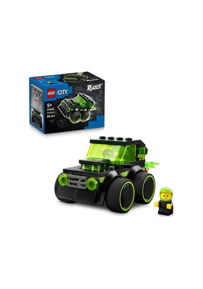Lego City Araçlar Video Oyunu Yarış Arabası - Model Araba Seti - Sürücü Minifigürlü Yarış Oyuncağı - 60484