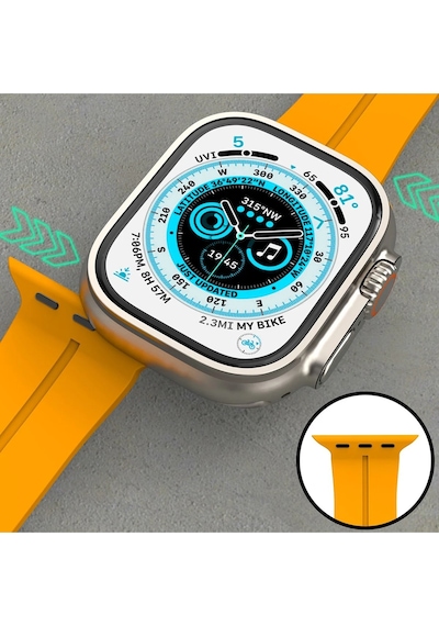 Newface - 16 - Apple Watch 38mm Kr412 Elegance Stylısh Kordon - Kmrsfres - - Kırmızı