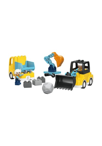 Duplo Kasabası 3'ü 1 Arada İnşaat Araçları 10475