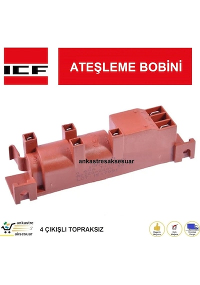 Icf Ankastre Ocak Çakmak Trafo Ateşleme Jeneratörü Manyeto Bobini - 368070808