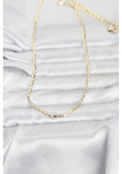 Cm 14k Gold Renk Gemici Zincir Model 60 Cm Kadın Kolye - Çok Renkli