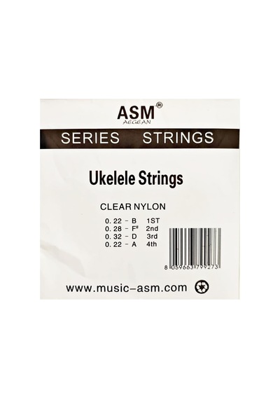 Asm Aegean Ukulele Teli Takım Şeffaf Standart