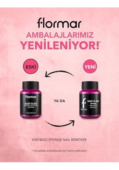 Pratik Süngerli Oje Çıkarıcı - Nail Polish Remover - 000-8682536034289