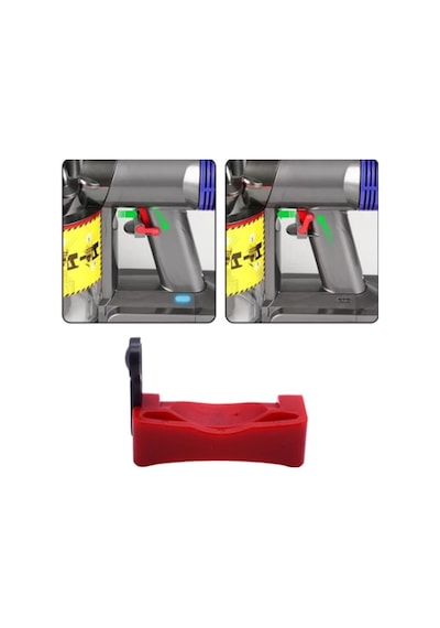 Dyson V6 V7 V8 V10 V11 V15 Uyumlu Tetik Kilidi - Parmak Yormayan Güç Düğmesi Kilidi