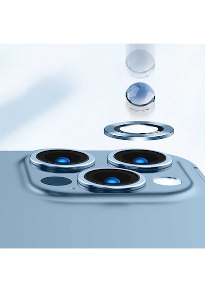 Apple Uyumlu iPhone 13 Mini Zore Cl-02 Kamera Lens Koruyucu Kırmızı