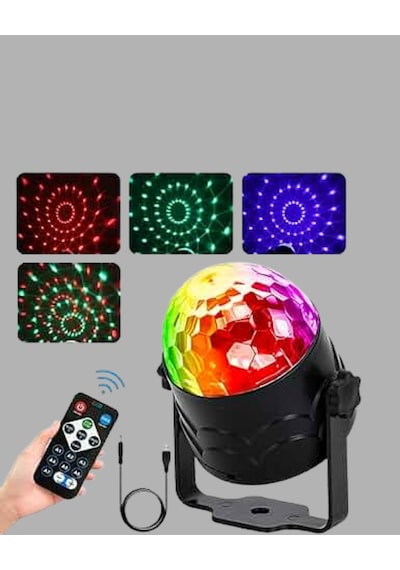 Müzik Sensörlü Renkli Led Parti Işığı Renkli