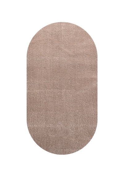 Oval Puffy Yumuşak Peluş Halı , Kaymaz, Yıkanabilir, Antre, Hol, Mutfak, Makyaj Masası Önü Halısı Vizon