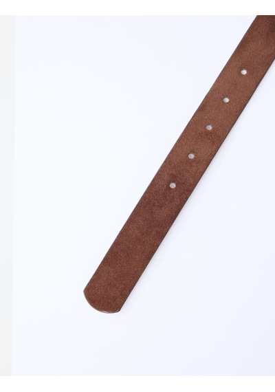 Jimmy Key Kahverengi Metal Tokalı Süet Görünümlü Kemer 5ww415459800