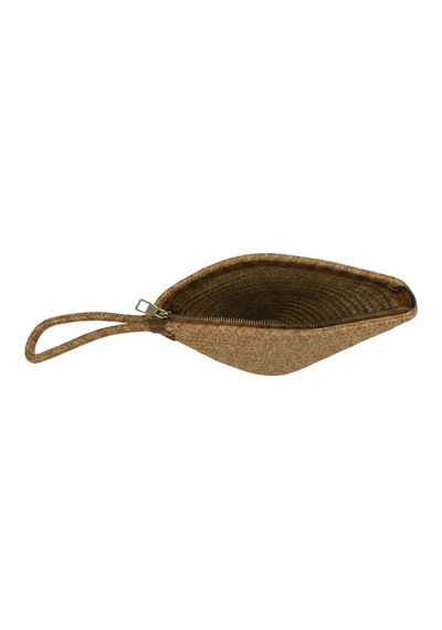 Efw Rome Handmade Hasır Clutch Çanta Krem