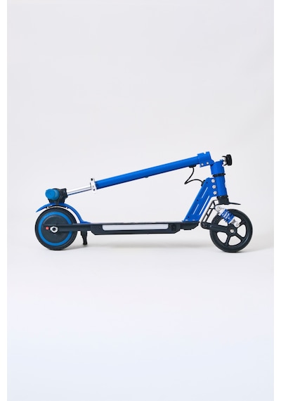 Elektrikli Çocuk Scooter 130w 3 Kademe Hız Ayarlanabilir Gidon Uzun Menzil Koruma Seti Hediye Mavi