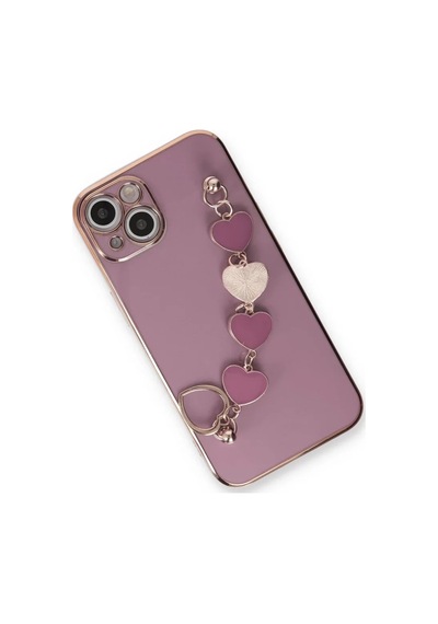 Newface Apple İphone 14 Plus Kılıf Esila Silikon - Mor