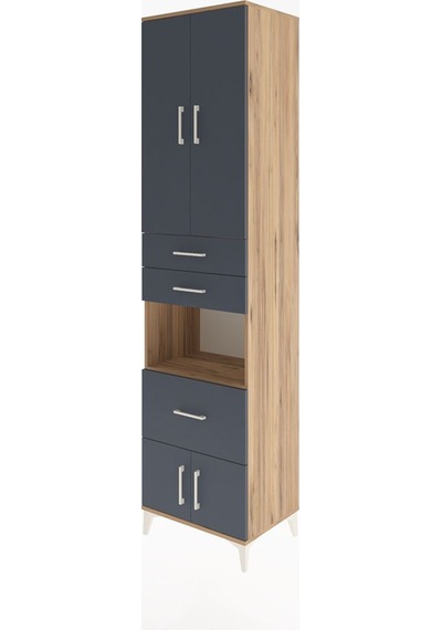 Hyperion Dolap 4 Raflı 3 Çekmeceli 4 Kapaklı 60x44x243 Çam-an... Çam Hyperion Dolap 4 Raflı 3 Çekmeceli 4 Kapaklı 60x44x243 Çam-an... Çam