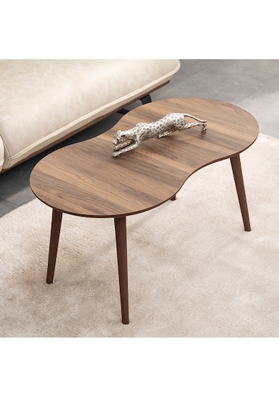 Vovvahome Moon Mdf Ahşap Orta Sehpa - Ceviz