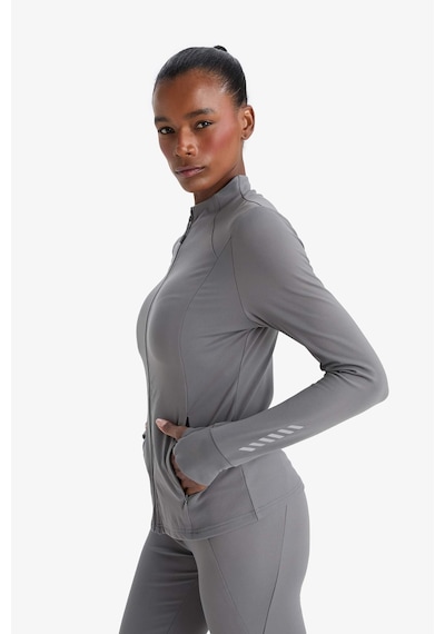 Defacto Defactofit Slim Fit Dar Kesim Dik Yaka Hırka E9676ax25auar129 Antrasit