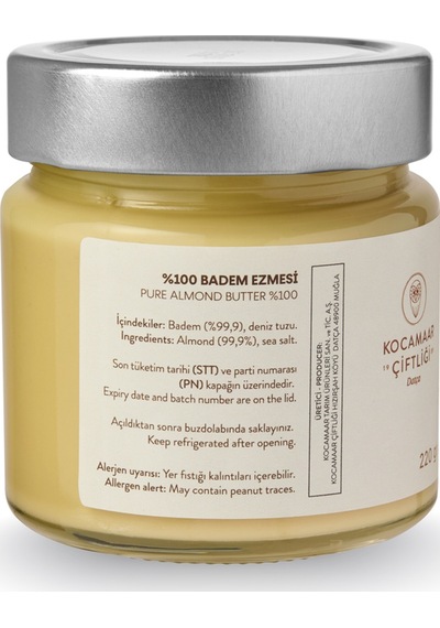 Kocamaar Çiftliği Badem Ezmesi Sade 220 G