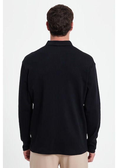 Tudors Erkek Relax Fit Rahat Kesim %100 Pamuk Yarım Fermuarlı Polo Yaka İnterlok Siyah Sweatshirt-42170 Siyah Tudors Erkek Relax Fit Rahat Kesim %100 Pamuk Yarım Fermuarlı Polo Yaka İnterlok Siyah Sweatshirt-42170 Siyah