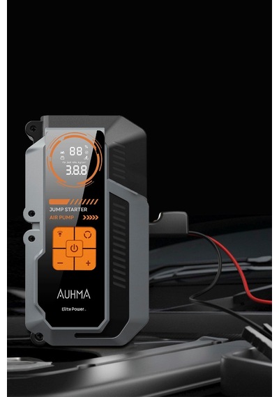 Auhma A9944 16.000 Mah Akü Takviye Cihazı Şarjlı Hava Kompresörü 150 Psı Lastik Şişirme Pompası Powerbank