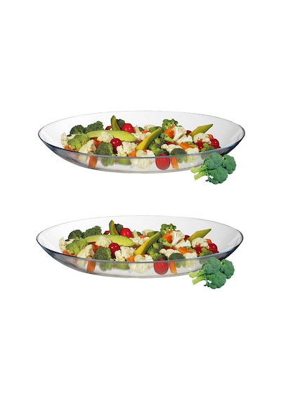 Paşabahçe 10358 İnvitation 2 Li Oval Servis Kayık Tabak 25 Cm.