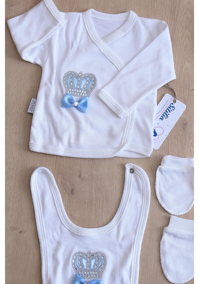 Sitilin Erkek Bebek 5 Li Hastane Çıkışı Seti Stl6419 Mavi