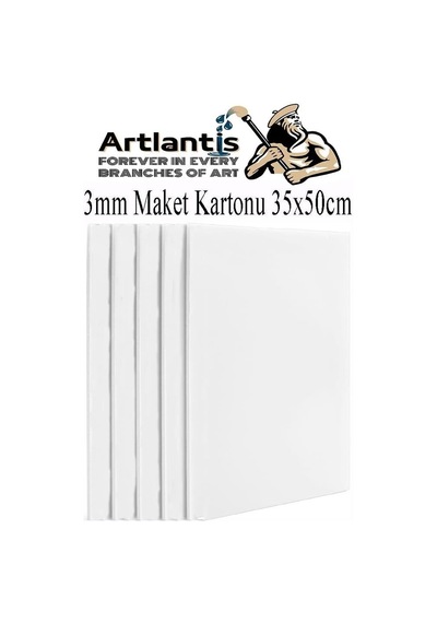Artlantis Maket Kartonu Beyaz Fotoblok 3 Mm 35x50 Cm 5 Adet Hobi Sanat Okul Köpüklü Straforlu Maket Kartonu