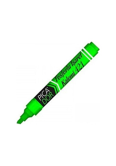 Picador Fosforlu Kalem Pastel Yeşil 421 10 Adet Yeşil