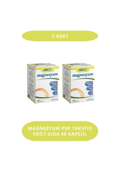 Magnezyum P5p Takviye Edici Gıda 60 Kapsül 2 Adet 1