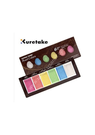Zig Kuretake Gansai Tambi Metalik- 6 Renk Mc20pc/6v Karışık Renkli