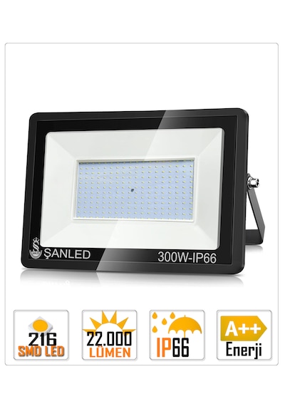 300w 24.000 Lümen 6500k Beyaz Işık Smd Led Projektör-10 Adet