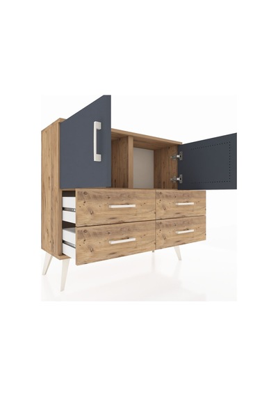 Arges Şifonyer 2 Raflı 4 Çekmeceli 2 Kapaklı 88x30x80 Çam-antrasit/çam Antrasit/çam Arges Şifonyer 2 Raflı 4 Çekmeceli 2 Kapaklı 88x30x80 Çam-antrasit/çam Antrasit/çam