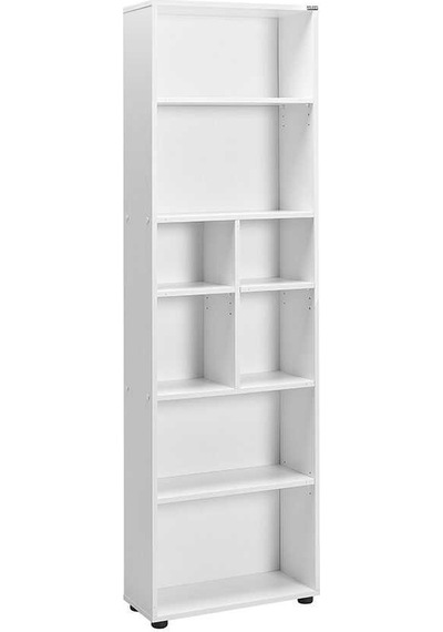 Adore Mobilya White 8 Bölmeli Kitaplık-mat Beyaz 55x187x23 Cm Gxyxd