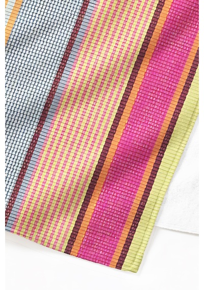 Çizgili Renkli Modern Plaj Havlusu - Tropikal Bohem Çok Renkli Hızlı Kuruyan Mikrofiber Havlu Bulut Bahçe