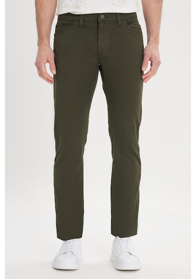 Ac&Co / Altınyıldız Classics Slim Fit Dar Kesim Pamuklu Esnek Chino Erkek Pantolon - Haki