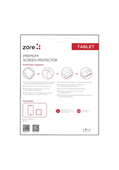 Samsung Uyumlu Galaxy Tab A T350 8.0 Zore Tablet Blue Nano Ekran Koruyu