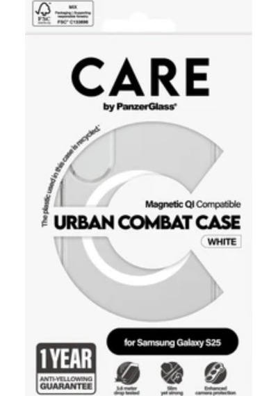 Samsung Galaxy S25 Flagship Magsafe Uyumlu Urban Combat Kılıf Şeffaf
