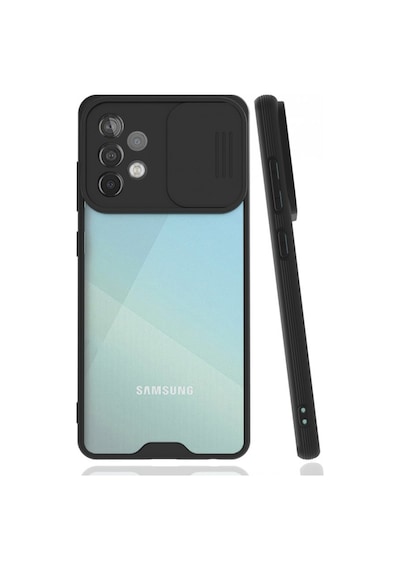 Nettech Samsung Galaxy A72 Uyumlu Platin Kamera Kızaklı Arka