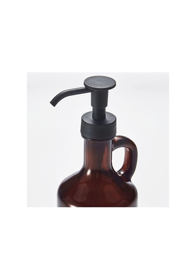 Ikea Sıvı Sabunluk, 380 Ml, 21 Cm Yükseklik, Cam, Kahverengi