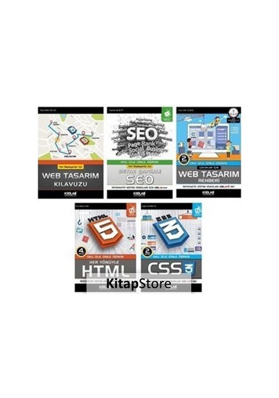 Hızlı ve Kolay Web Tasarım Seti 3 5 Kitap Takım Kolektif