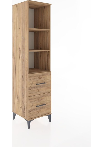 Hyperion Dolap 3 Raflı 2 Çekmeceli 44x44x182 Çam-çam Çam