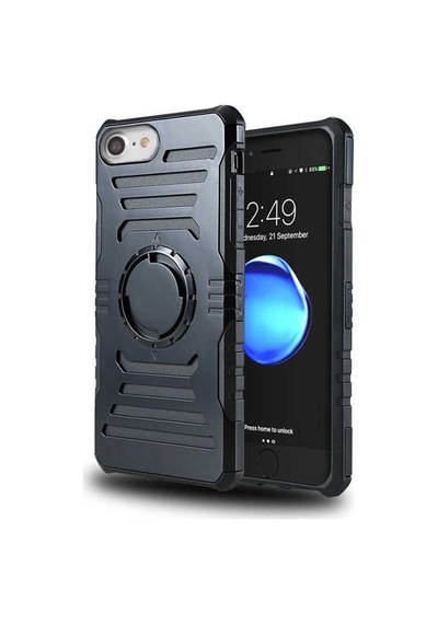Apple Uyumlu iPhone 5 Kılıf Zore 2 İn 1 Kol Bandı Siyah