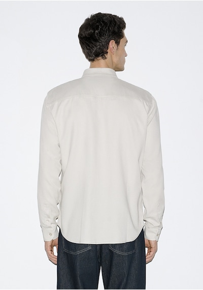 Mavi - Bej Tencel Gömlek 0210818-70134 Bej