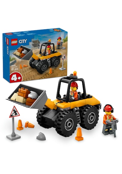 LEGO® Sarı Tekerlekli İnşaat Yükleyicisi 60450 - 4 Yaş ve Üzeri Çocuklar için Yaratıcı İnşaat Aracı İçeren Oyuncak Yapım Seti (81 Parça)